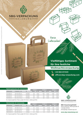 Vielfältiges Sortiment an Weihnachtsverpackungen - 