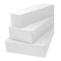 Flaschenkarton Santorin, Kraft wei&szlig;, f&uuml;r 1 - 3...