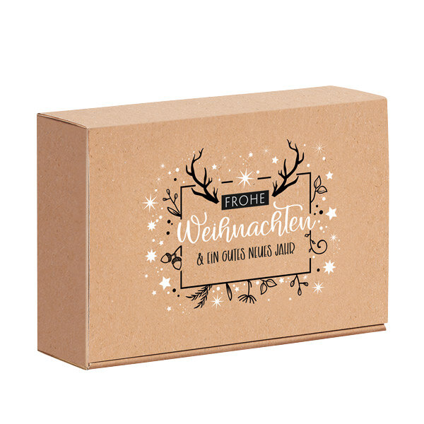 Natura Hirsch Klappschachtel, 220 x 150 x 75 mm VE 50 Stk.