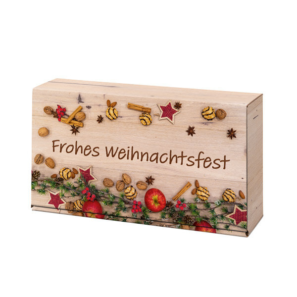 Weihnachtsfest 2er Motivdruck inkl. Einlage, 2er 360 x 180 x 90 mm, VE 25 Stk.