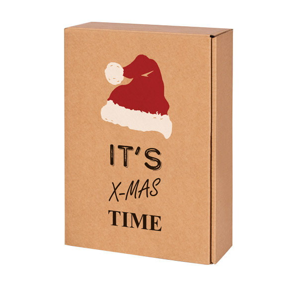 Natura X-Mas Time 3er Wein, Motivdruck 360 x 250 x 90 mm inkl. Einlage VE 25 Stk.