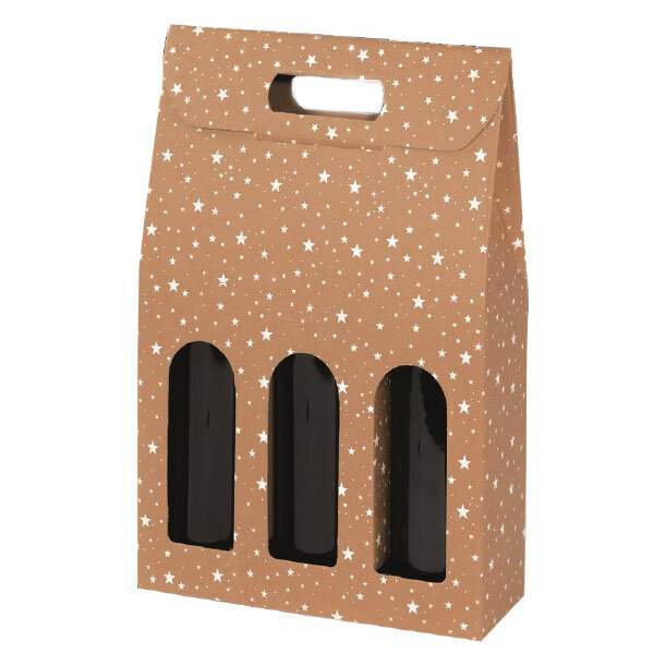 Natura Winternacht 3er Tragekarton, Motivdruck 260 x 95 x 340 mm, VE 30 Stk.