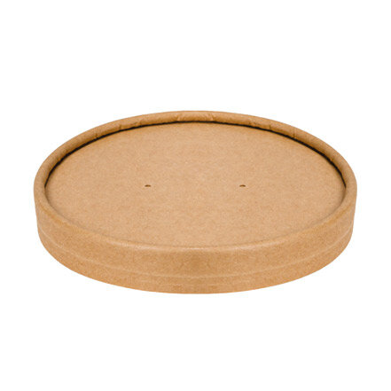 Deckel für Soup to Go, Kraftpapier + Laminierung, Ø 115 mm